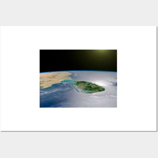 Sri Lanka, satellite image (C022/6625) Wall Art by SciencePhoto